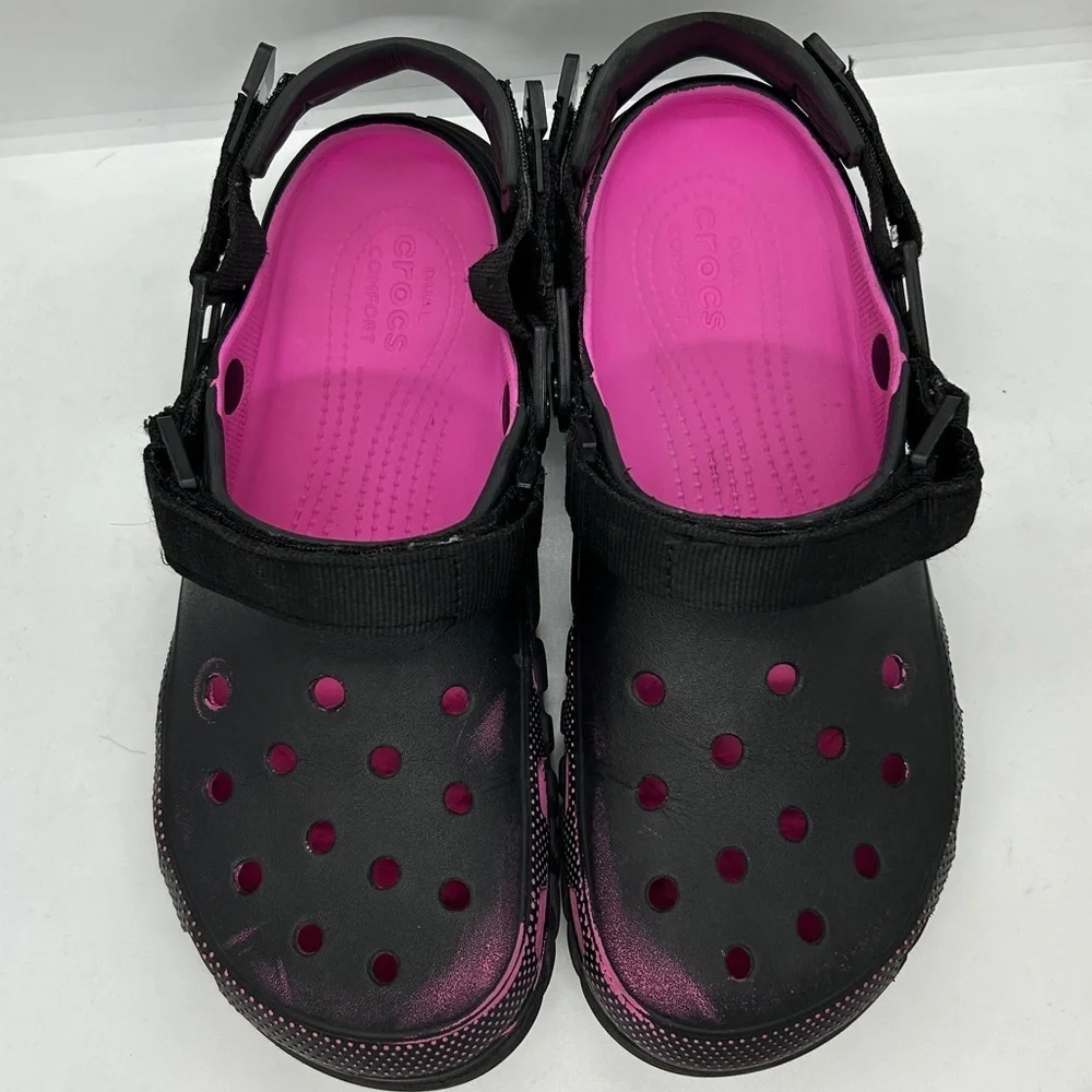 Post Malone x Crocs Duet Max Clog – Black/Pink Unisex - Men’s 10 Limited Edition